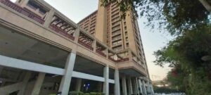 View of International Trade Tower in Delhi